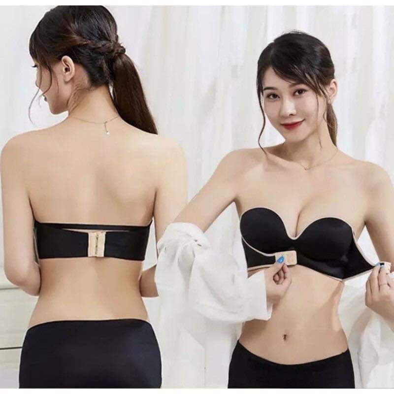 áo lót không dây cài trước có viền silicon bám ngực