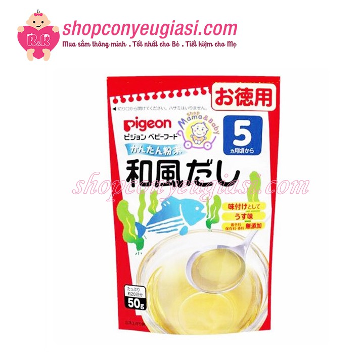 [PIGEON] Bột Chế Biến Nước Dùng Dashi Pigeon 50g - Date 2021