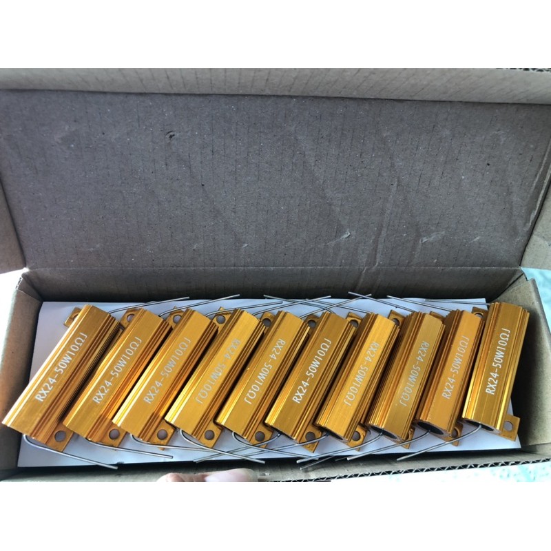 Điện trở nhôm 50w 10R chữ in
