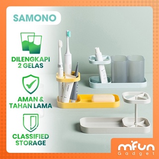 Bộ giá đỡ cốc/bàn chải đánh răng bằng nhựa đa năng