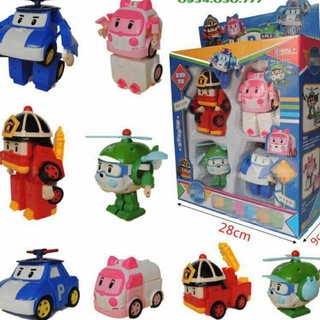 Hộp đồ chơi ráp robocar poli biến hình robocar poli và những người bạn