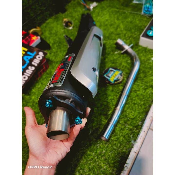 Pô uma đuôi inox lắp cho sirius 110 , sirius 50 , ex 50 , full ốc gr5