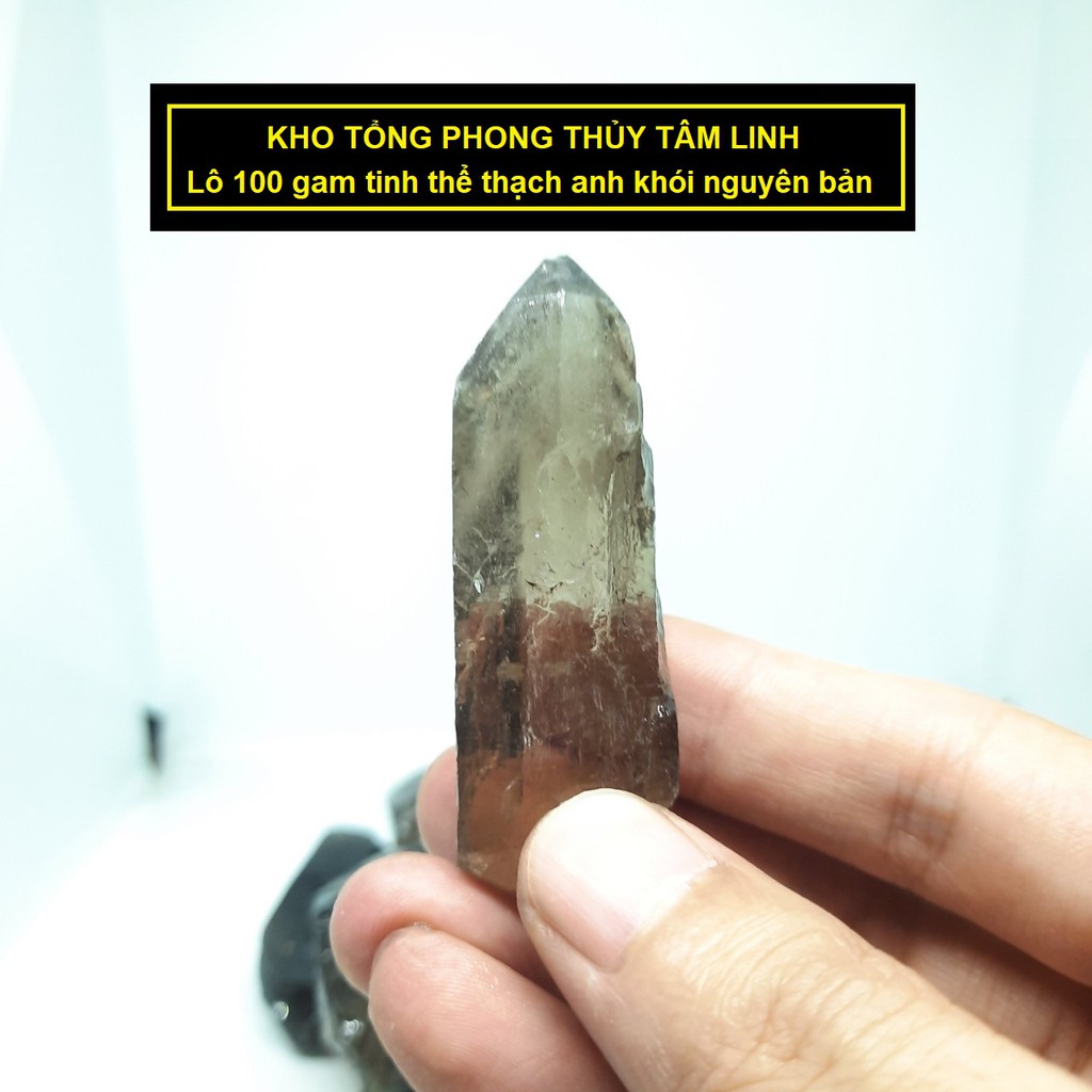 Thạch anh khói lô 100 gam| Kho tổng Phong Thủy Tâm Linh