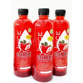 [FREESHIP XTRA] [⇩20%] Nước ép Dâu tây Đà Lạt chai 500ml 🍓🍓