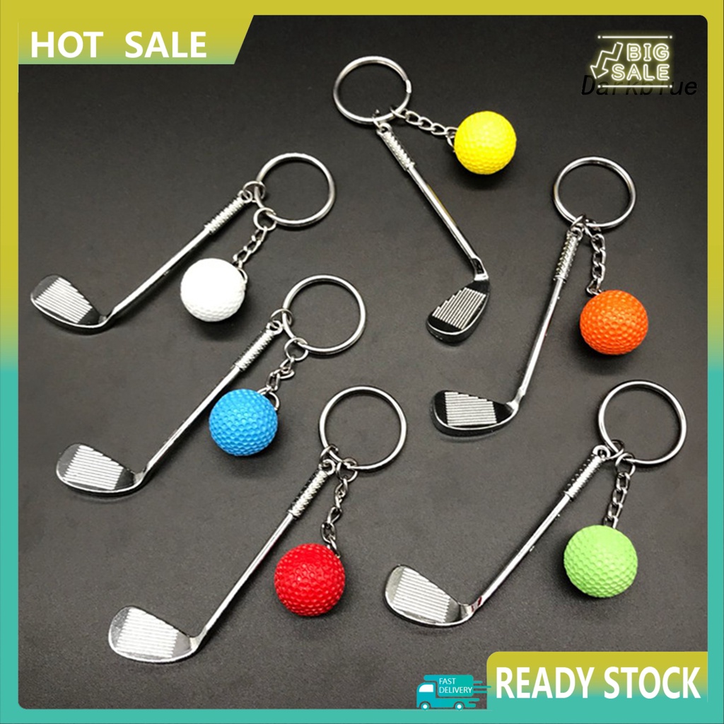 Móc Khóa Hình Quả Bóng Golf Trọng Lượng Nhẹ Xẻ Tà Thời Trang Cho Người Yêu Thể Thao