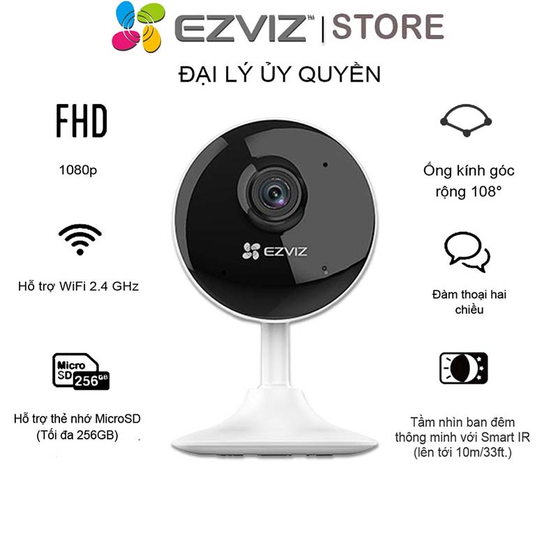 Camera wifi Ezviz C1C B, C6N, TY2 -1080P Đàm thoại 2 chiều ,Tích hợp míc thu âm thanh, Hình ảnh FHD - BẢO HÀNH 24 Tháng