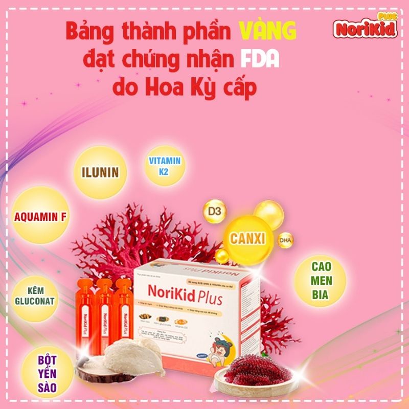 Siro ăn ngon Norikid Plus Nhật Bản sirô hỗ trợ bé biếng ăn, chậm lớn, cam kết chính hãng