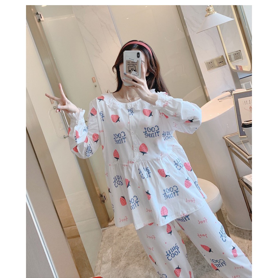 Bộ Bầu Dài Tay Sau Sinh-SAQ165
