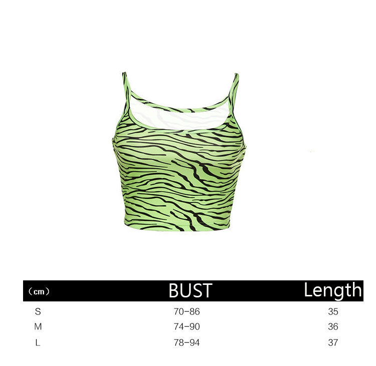 Áo Tank Top Hoạ Tiết Da Báo Dạ Quang Thiết Kế Ôm Sát Quyến Rũ | BigBuy360 - bigbuy360.vn