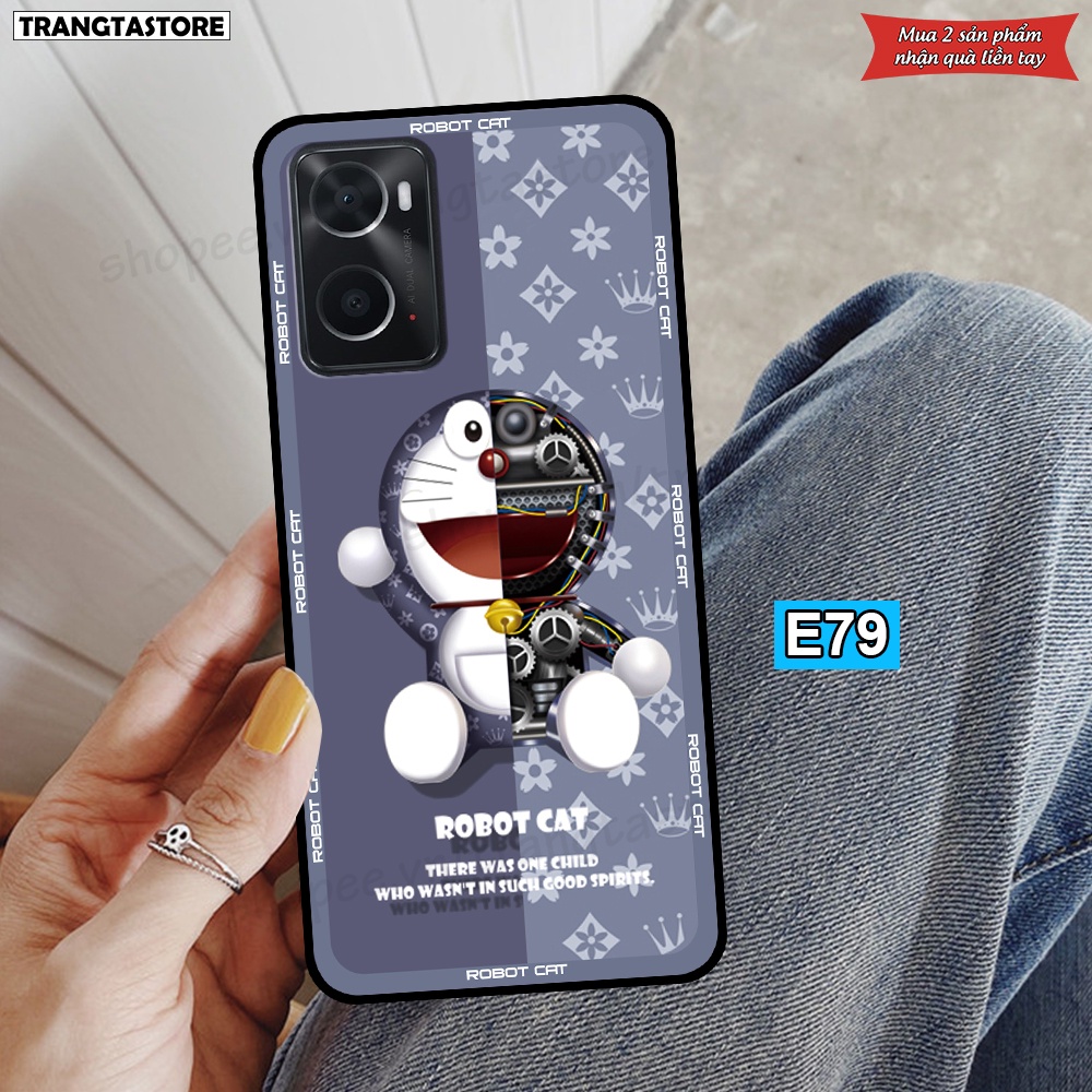 Ốp Oppo A36 / A76 in hình gấu Bearbrick,Metal Style,Doremon siêu dễ thương chất lượng