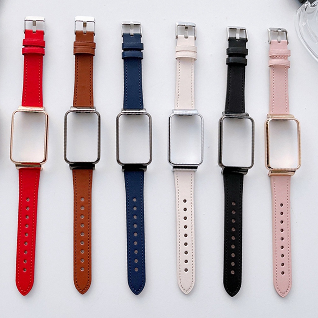 Dây Đeo Thay Thế Chất Liệu Da Bò Cho Xiaomi Mi Band 7 Pro 7pro