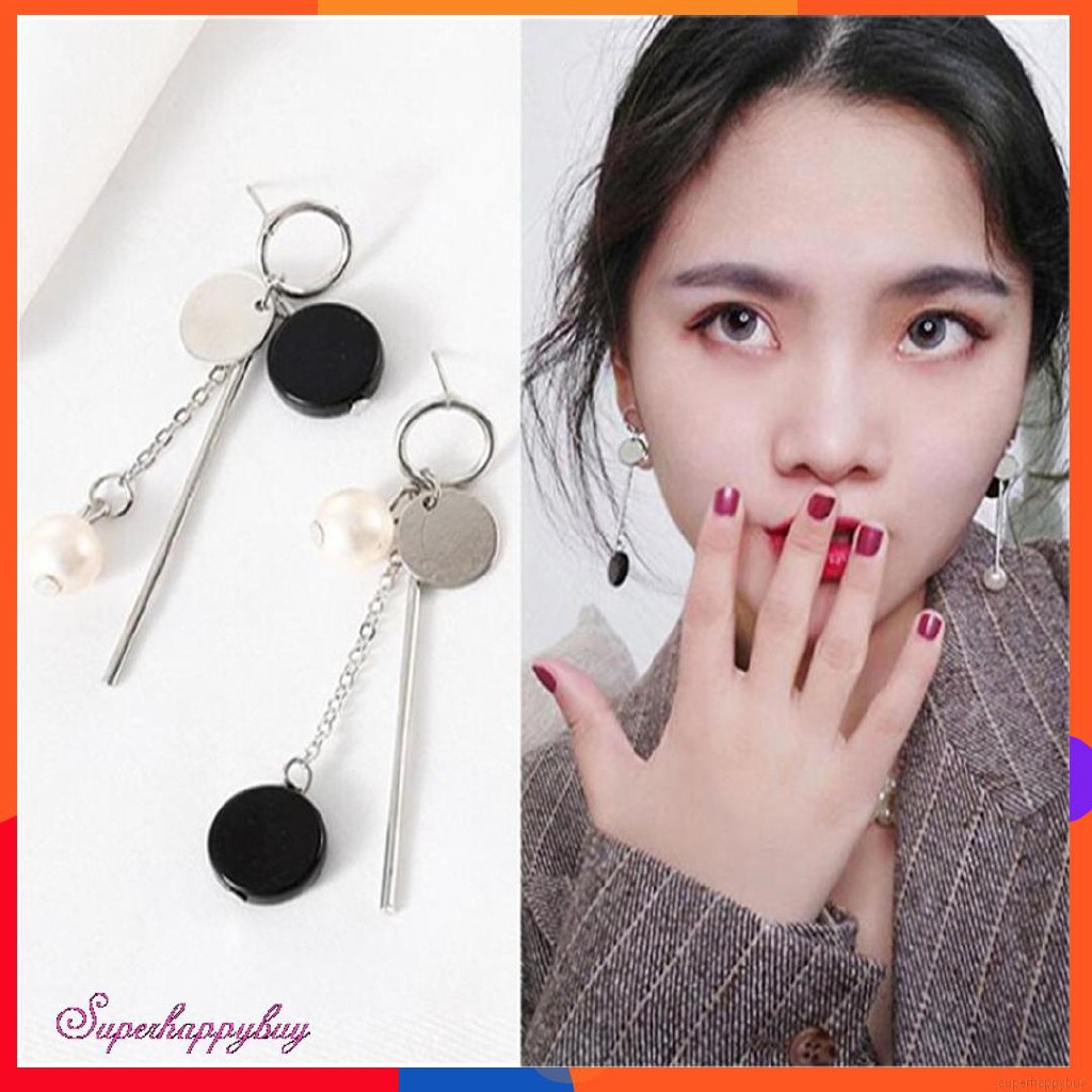 Khuyên tai dáng dài thiết kế đơn giản thời trang cho phái nữ