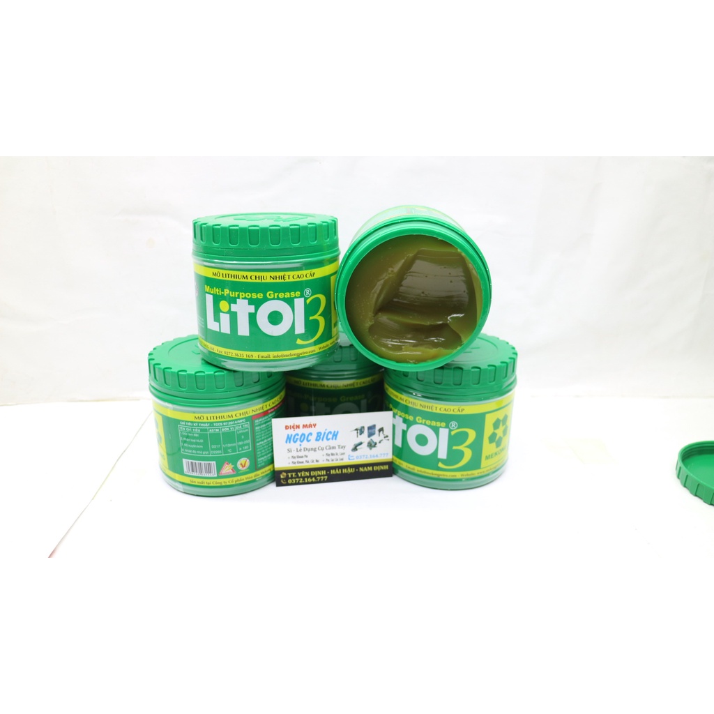 Mỡ bò chịu nhiệt Litol 400G mỡ chịu nhiệt cao cấp