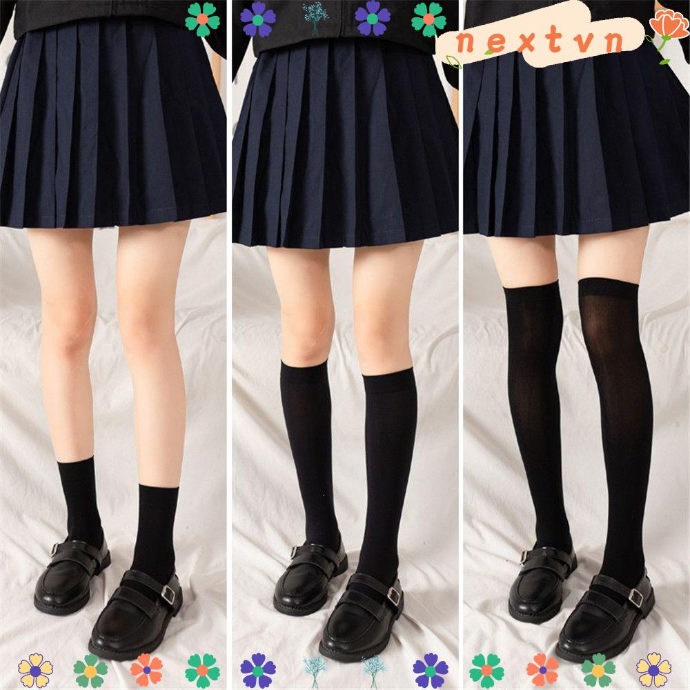 Vớ Dài Thoáng Khí Màu Sắc Đơn Giản Quyến Rũ Cho Nữ