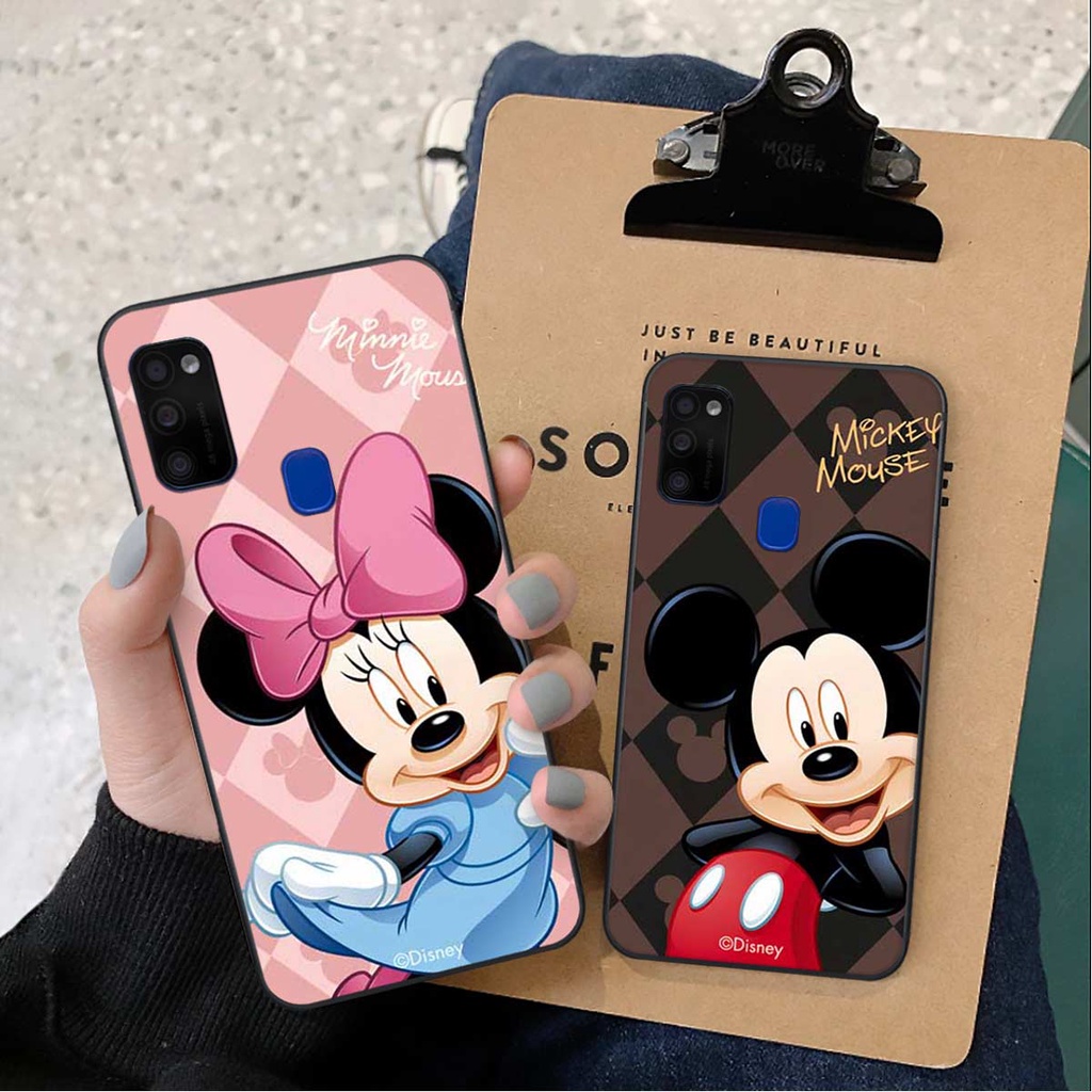 Ốp lưng điện thoại Samsung M21 / M30s hình mic key min nie mouse thời trang, vỏ ốp rẻ đẹp