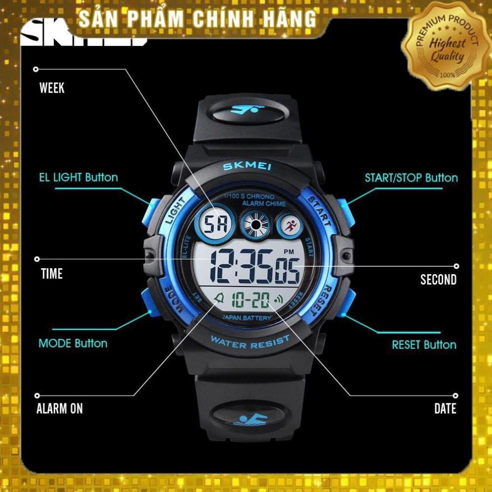 Đồng Hồ Trẻ Em Thể Thao điện tử dây cao su Skmei 1451