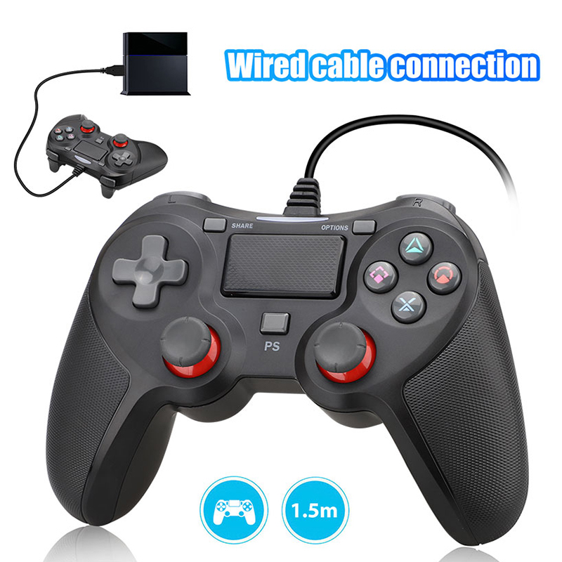 Tay Cầm Chơi Game Có Dây Usb Cho Sony Playstation 4 Ps4 / Pc