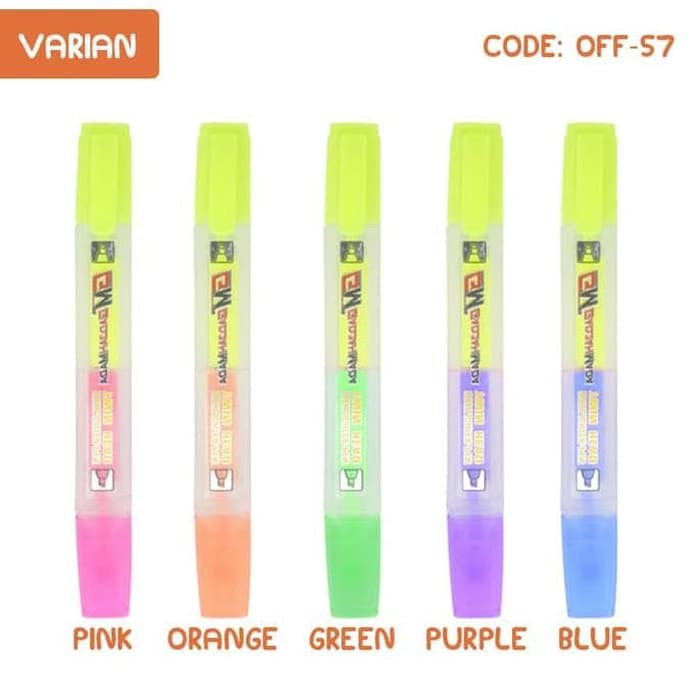 Dụng cụ bút vẽ HIGHLIGHTER PEN TWIN HEAD Phấn bắt sáng hai màu tiện dụng