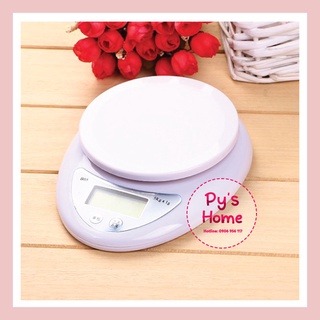 Cân điện tử thực phẩm dùng trong nhà bếp Electronic Kitchen Scale 5kg - Cân tiểu ly tiện dụng (TẶNG KÈM PIN)