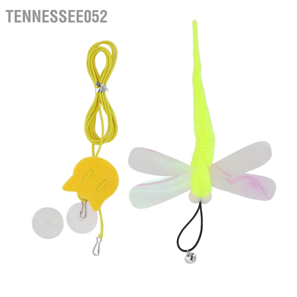 Đồ chơi treo có thể điều chỉnh với dây lông vũ và chuông cho mèo cưng