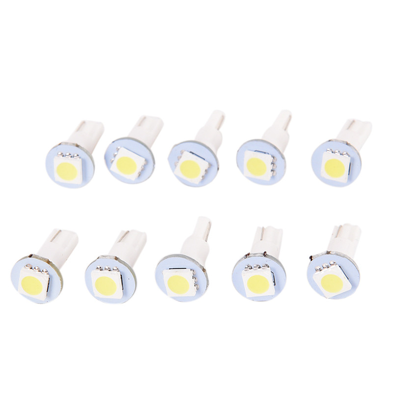 Set 10 Đèn Led T5 5050 Dành Cho Bảng Điều Khiển Xe Ô Tô