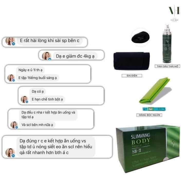 Bộ Ủ Nóng Tan Mỡ Phiên Bản Cải Tiến Slimming Body SBII -Tan mỡ bụng, tay, đùi hiệu quả