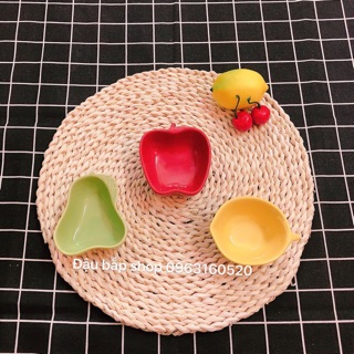 Bát sứ hình lê, táo, chanh