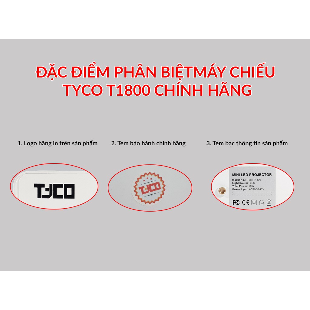 Máy chiếu mini Tyco T1800 - Hàng chính hãng