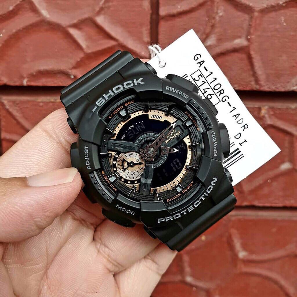 Đồng hồ nam casio G shock điện tử GA110 form thể thao, máy thông minh bền đẹp chống nước có size Baby G.