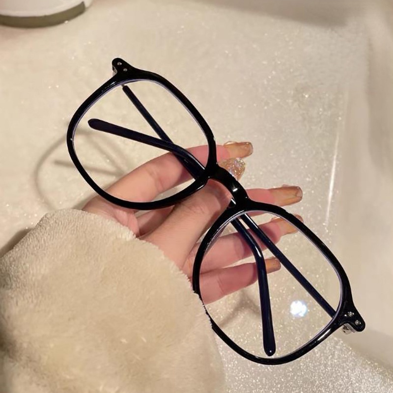Mắt Kính Gọng Tròn Oversize Chống Ánh Sáng Xanh Thời Trang Hàn Quốc Cổ Điển