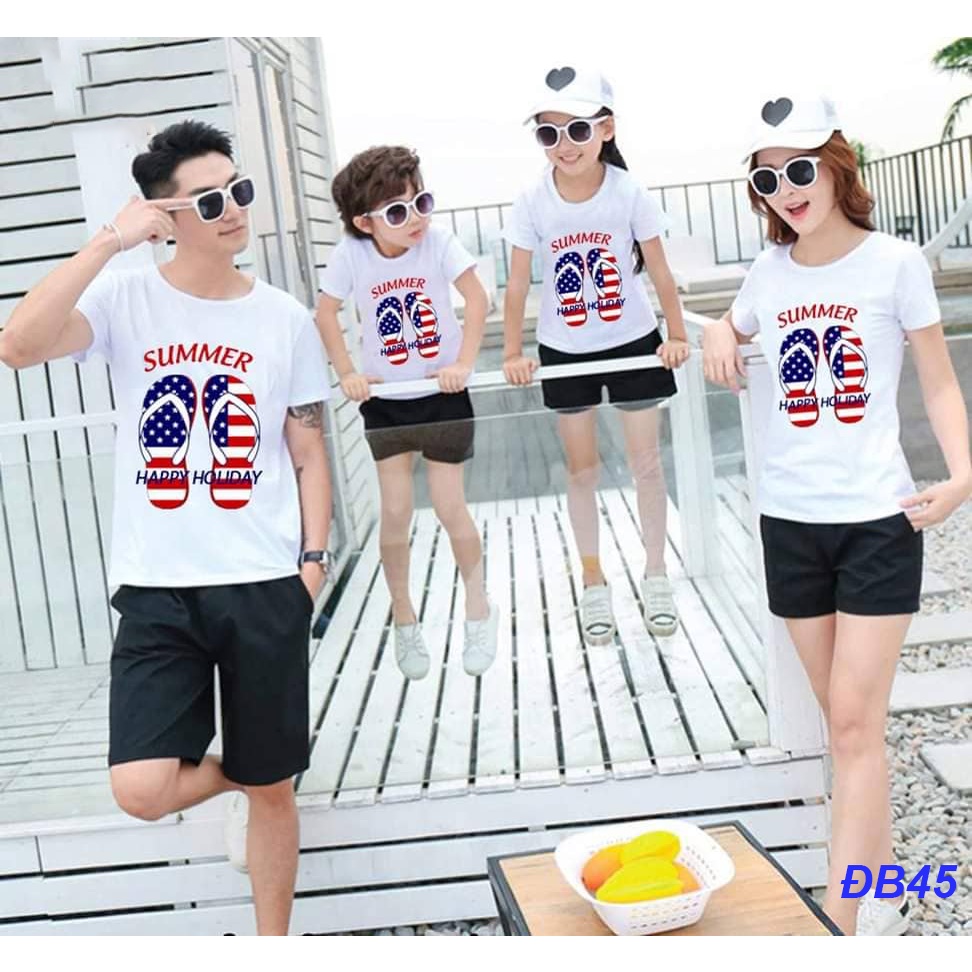 Áo đồng phục đi biển gia đình ,hội nhóm ,hình in sắc nét màu sắc đa dạng ,thoáng mát