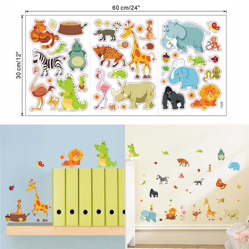Sticker Dán Tường Hình Chú Khỉ Dễ Thương Bắt Mắt