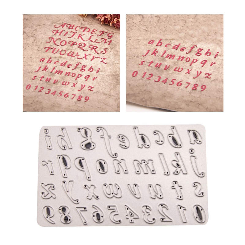 Bộ Khuôn Cắt Hình Chữ Cái Và Số Bằng Giấy Độc Đáo Cho Bé