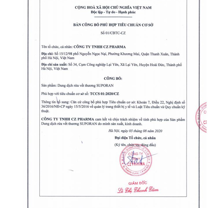 Dung Dịch Rửa Vết Thương SUPORAN Chai 100ml-190ml - Làm Sạch 999% Vi Khuẩn Nấm Trong 30 Giây - Coastlinecare Pharmacy