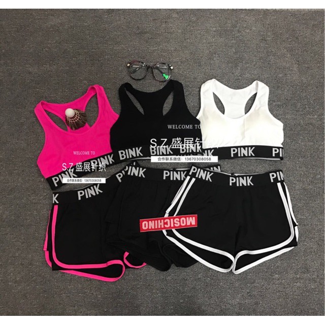 12.12 SALE ⚡ Sale 🍉  [Hàng xịn giá sốc] Bộ tập gym PINK/ tập yoda/ đi biển ! 🍉 . . ⇞ : . .. : ༢ ) ˇ