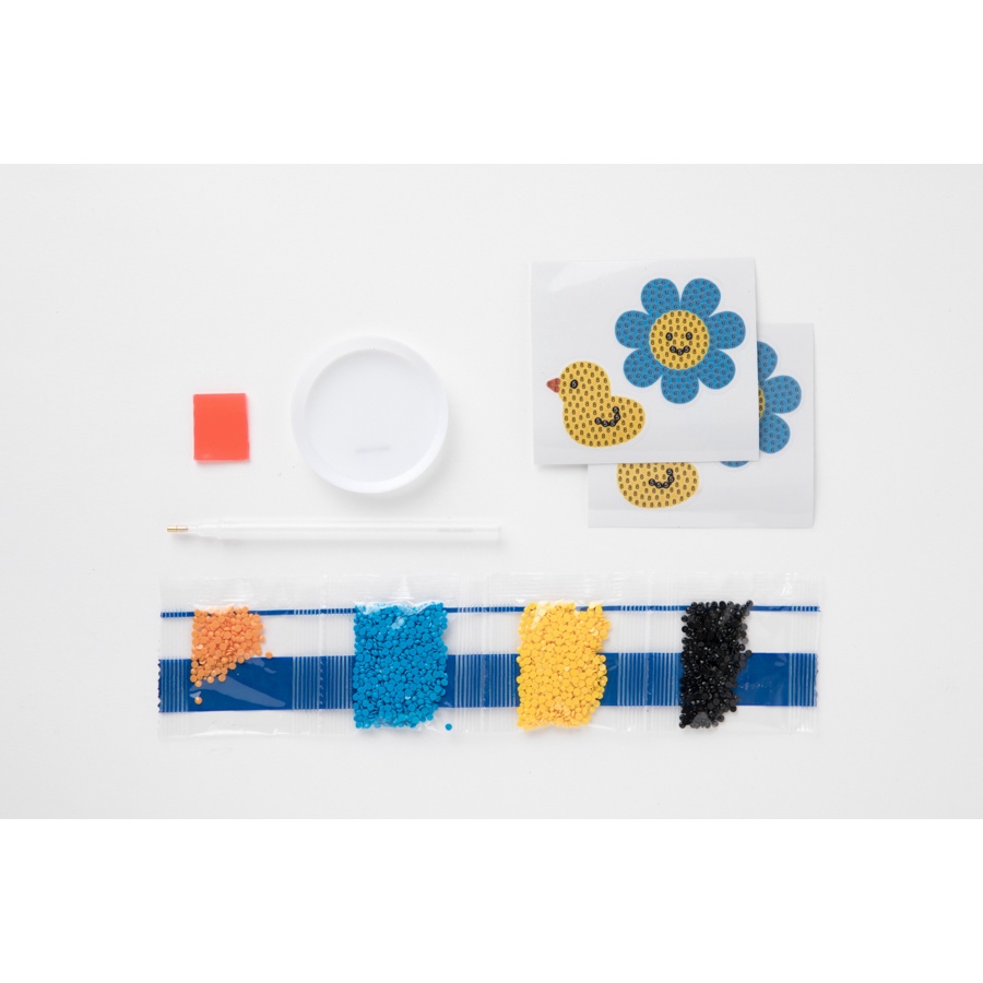 Sticker Đính Đá ARTBOX Hàn Quốc Hình Hoa Và Chú Gà