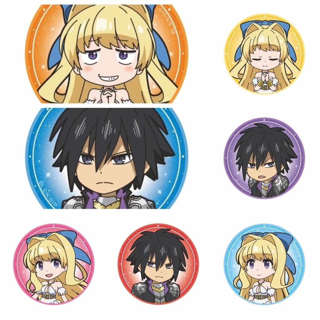 Huy hiệu cài áo IN HÌNH Shinchou Yuusha Anh hùng thận trọng anime chibi dễ thương tiện lợi