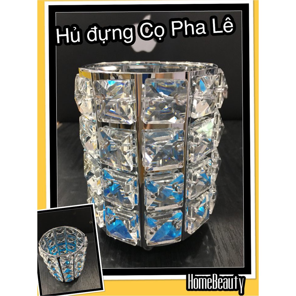 Hủ đựng cọ pha lê