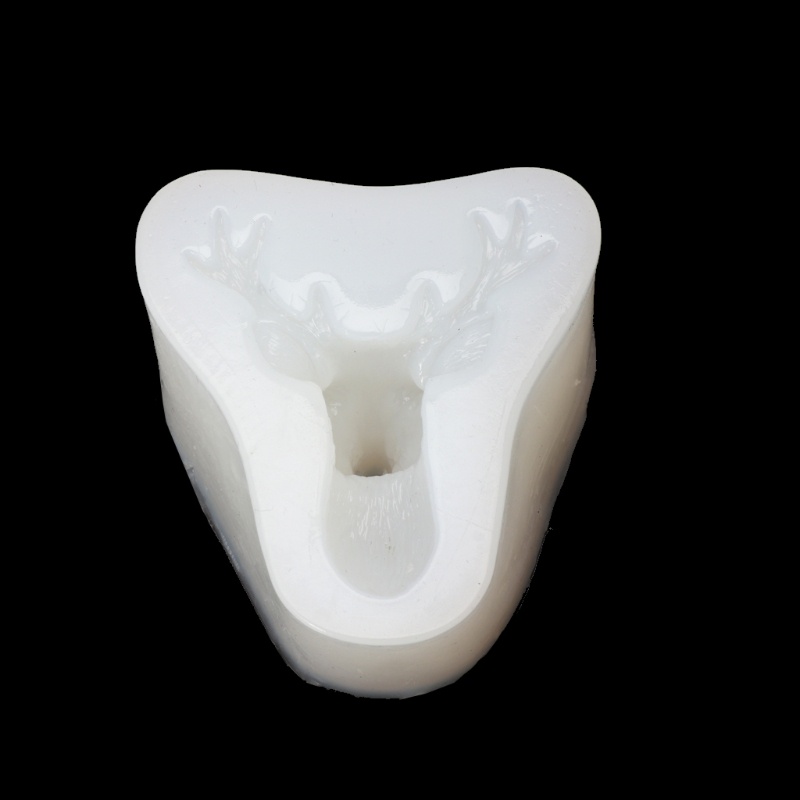 Khuôn Silicone Làm Đồ Chơi DIY Hình Chú Nai Sừng Tấm Cho Bé
