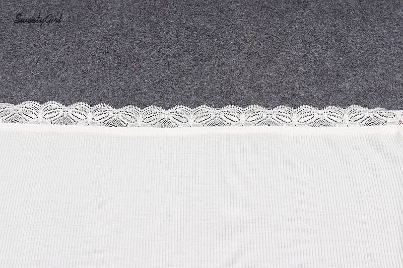 Áo Ống Ren Màu Trơn Trễ Vai Quyến Rũ Dành Cho Nữ