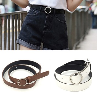 Thắt lưng nữ đầu kim khóa tròn