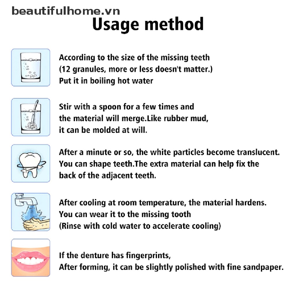 Răng Giả Tạm Thời Thuận Tiện