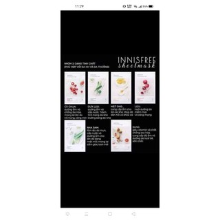 SIÊU SỐC Mặt nạ Hàn Quốc Innisfree