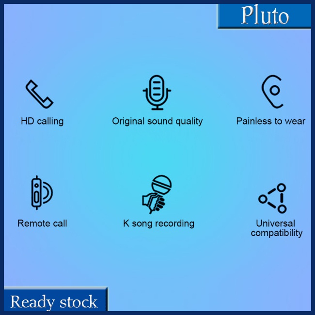 Tai Nghe Bass Thể Thao Có Dây Điều Khiển Điều Khiển Chơi Game Tương Thích Với Iphone Oppo Xiaomi Vivo