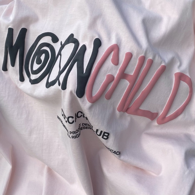 Áo thun phông chất liệu 100% cotton form rộng unisex MOON CHILD CCS128 by COCCACH