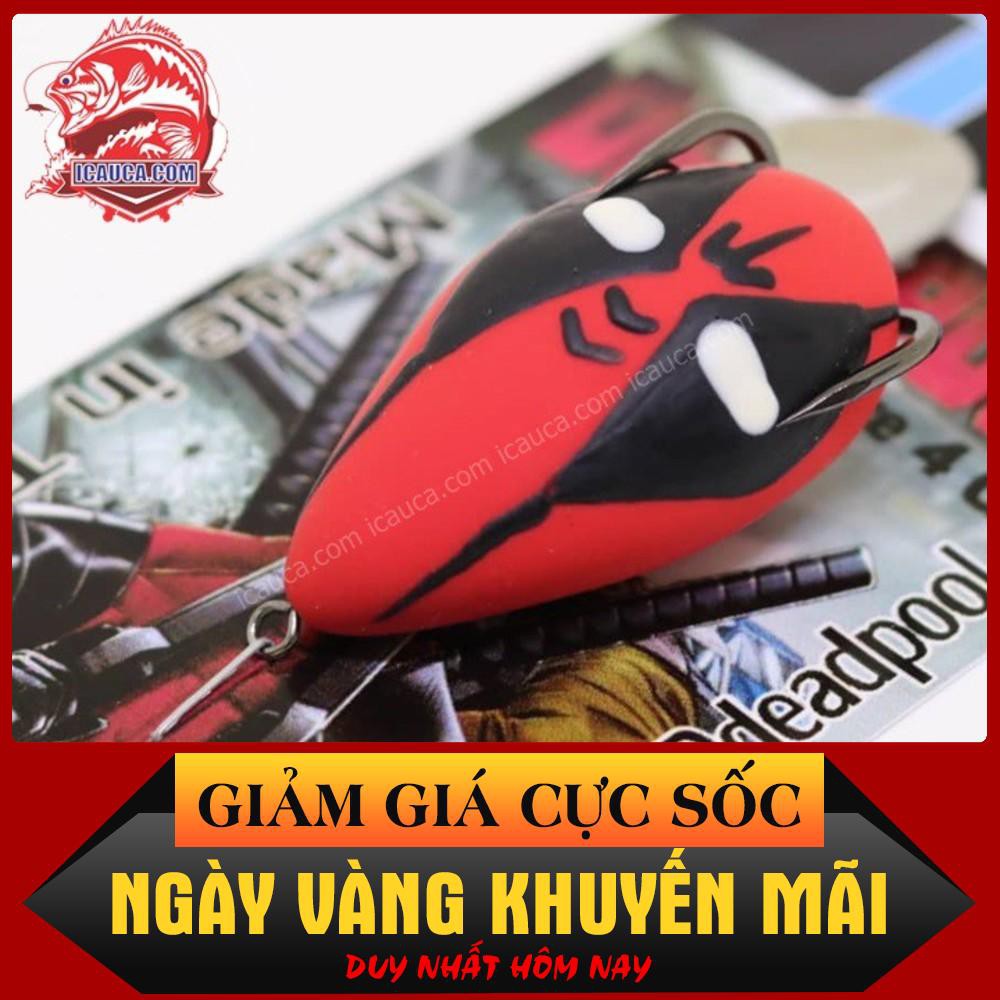 [Siêu Sốc] HD Deadpool mồi nhai mềm cao su câu lure cá lóc bằng mồi giả Thái Lan