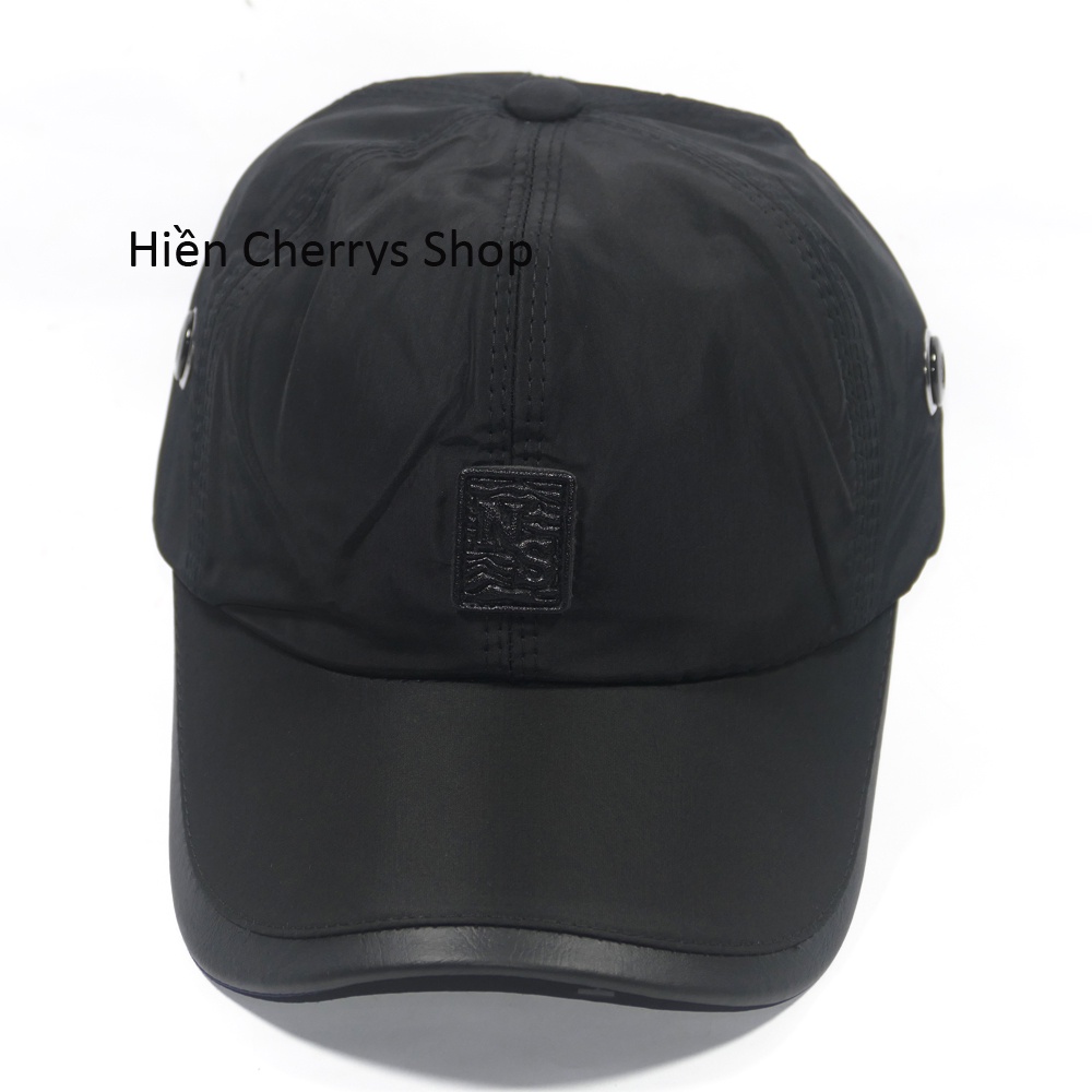 Nón kết dù logo chữ NS, sò to đẹp mắt - chất liệu vải dù phù hợp cho mọi người
