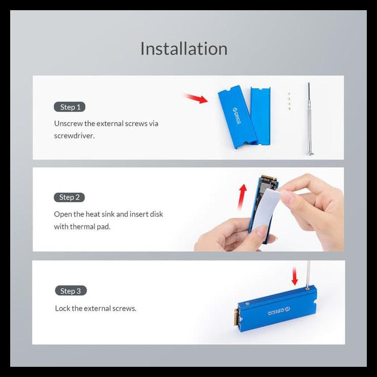 Bộ Tản Nhiệt Kép Orico M.2 Ssd Nvme Sata M2Sra - Blue Mpd175 | BigBuy360 - bigbuy360.vn