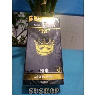 Bao cao su okamoto crown siêu mỏng , mềm mại ( HỘP 10 CÁI)