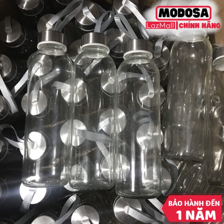Bình Nước Vouller Thủy Tinh Bình Thủy Tinh 500Ml Chai Thủy Tinh Có Dây Xách